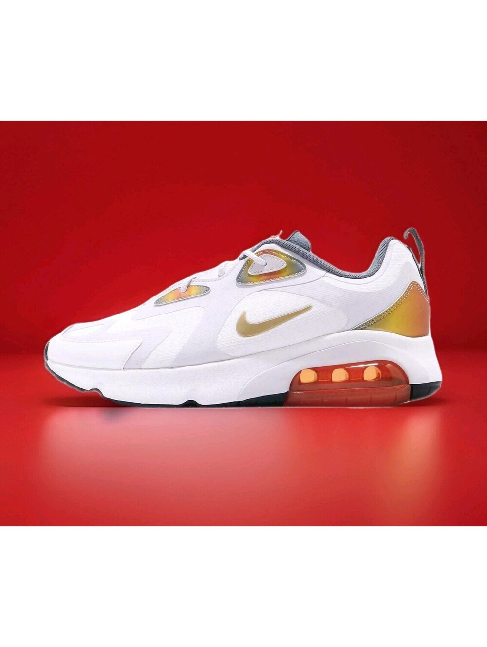 NEW Nike Air Max 200 SE Running Shoes Magma Orange White Marathon Mens 11 AT8507